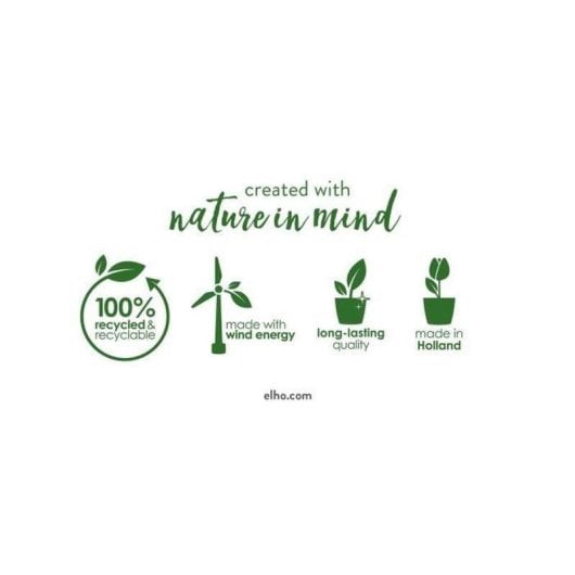 Inserto Autoannaffiante Elho Ø33 cm Nero per Vasi d'Interno - Plastica 100% Riciclata