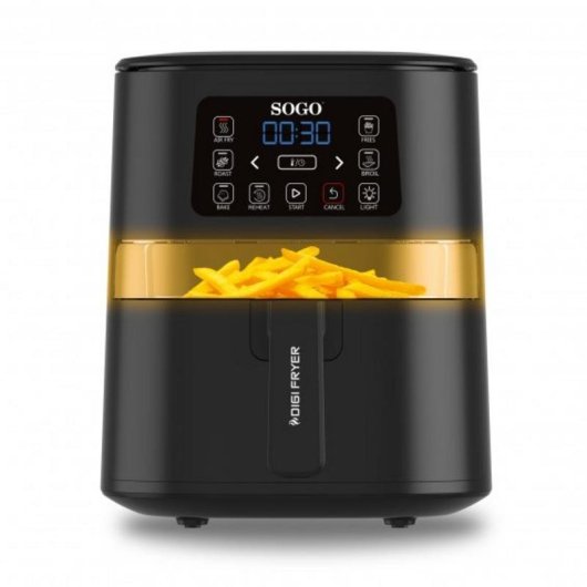 Airfryer SOGO FRE-SS-10820 4L 1600W Onafhankelijk Zwart