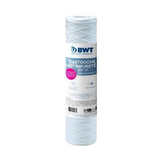 Cartuccia filtrante BWT PPB25 10" 25 µm polipropilene avvolto a filo