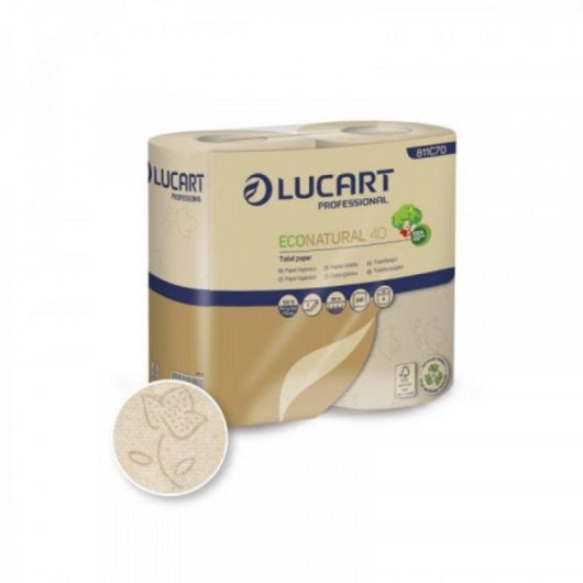 Papel Higiênico Lucart EcoNatural Pack 40 unidades