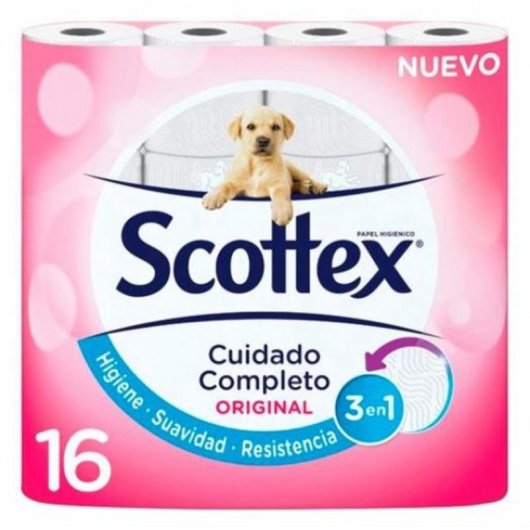 Toilettenpapier Scottex Doppelschicht Pack 16 Stück