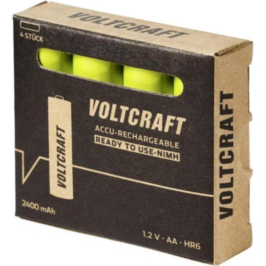 Pile rechargeable AA Voltcraft 2400 mAh NiMH pack 4 unités