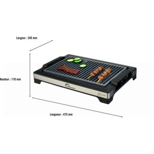 Parrilla Eléctrica Sobremesa Little Balance Easy 2000W 38x25 cm Microcerámica