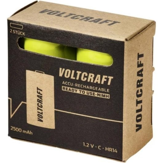 Batteria ricaricabile Voltcraft C 2500 mAh 1,2 V confezione da 2 unità