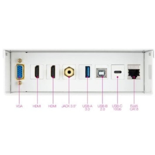 Scatola Connessioni Nanocable Multimediale Parete VGA HDMI USB-C RJ45