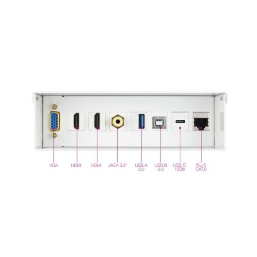 Scatola Connessioni Nanocable Multimediale Parete VGA HDMI USB-C RJ45