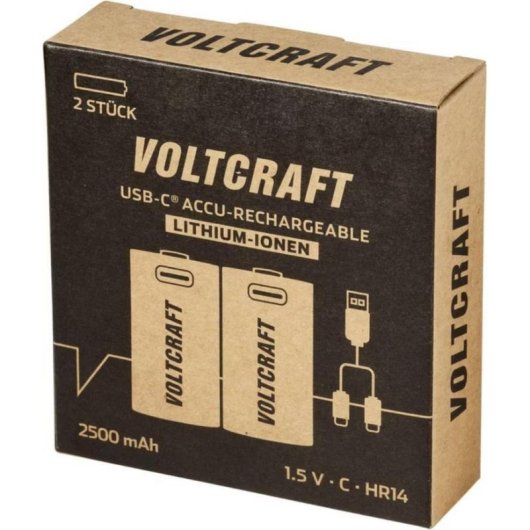 Acumulador recarregavel Voltcraft Baby C 2500 mAh 1,5 V