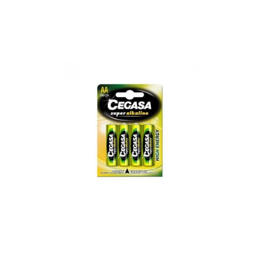 Pilha Cegasa Super Alcalina LR06 Blister 4 Unidades