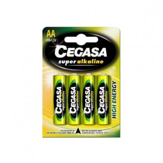 Pilha Cegasa Super Alcalina LR06 Blister 4 Unidades