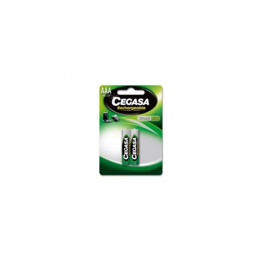 Pilha Recarregável AAA Cegasa 800 mAh 1.2V - Pack de 2