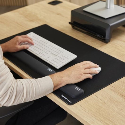 Descansa Muñecas Fellowes Breyta Negro Silicona