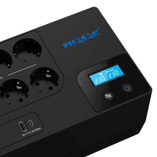 Sai Phasak 1050 VA Blei-Calcium Batterie 15 Minuten USB-A USB-C
