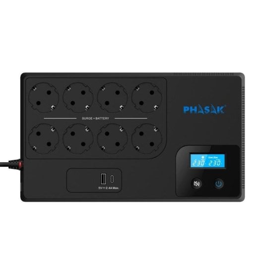 Sai Phasak 1050 VA Blei-Calcium Batterie 15 Minuten USB-A USB-C