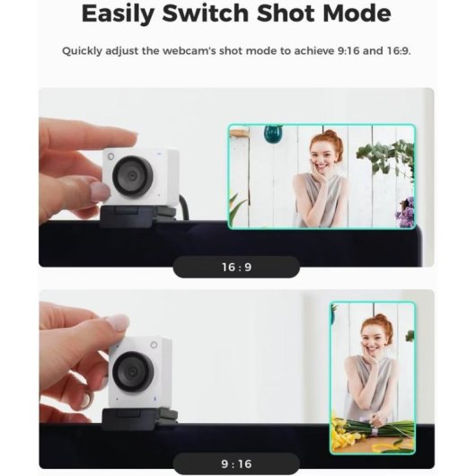Webcam Obsbot Meet SE 1080p 100 FPS Autofocus USB Blanc Nuage