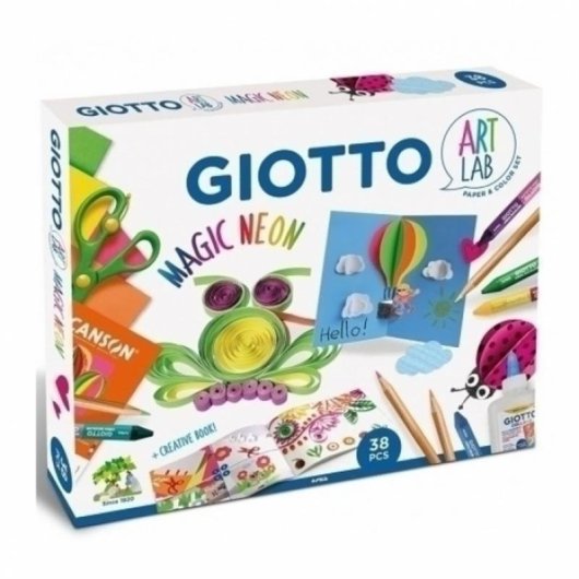 Kreativ-Set Giotto Art Lab Magic Neon - Fluoreszenteffekte