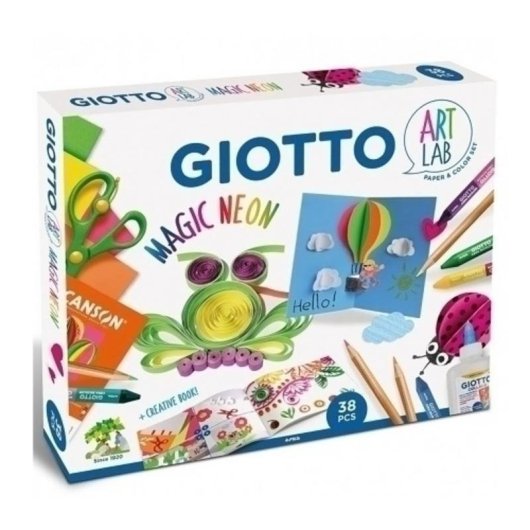 Kreativ-Set Giotto Art Lab Magic Neon - Fluoreszenteffekte