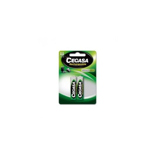 Pilha recarregavel Cegasa HR6 AA 2100 mAh 1,2V Pack 2
