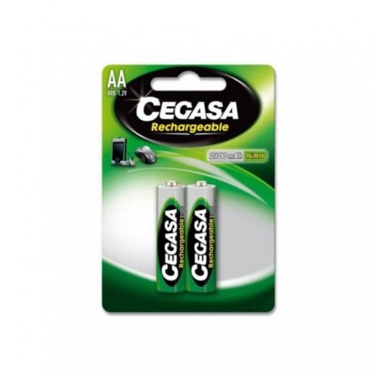 Pilha recarregavel Cegasa HR6 AA 2100 mAh 1,2V Pack 2