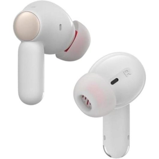 Auriculares SPC Ether 3 Pro inalámbricos Bluetooth con Cancelación de Ruido, doble conexión y control táctil blanco