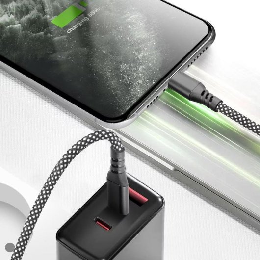 USB-C auf Lightning Kabel Moxie 2m 15W Schwarz