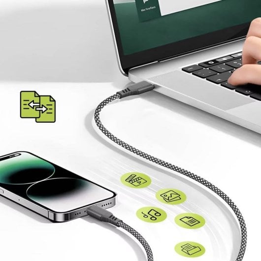 USB-C auf Lightning Kabel Moxie 2m 15W Schwarz