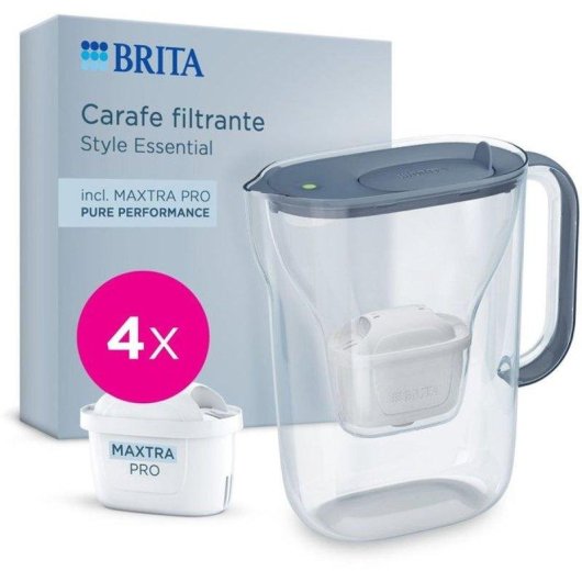 Wasserfilter-Karaffe Brita Style Essential 2,4L 1,4L gefiltert Smart Light Maxtra Pro