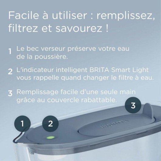 Wasserfilter-Karaffe Brita Style Essential 2,4L 1,4L gefiltert Smart Light Maxtra Pro