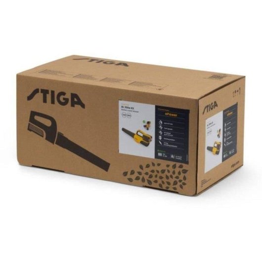 Soprador de Folhas Sem Fios Stiga BL 300e Kit 20V 500W 2 Velocidades 2 Baterias