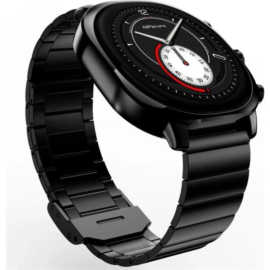 HIFUTURE AIX Bluetooth 1,43" Schwarz Edelstahl Wasserdicht 10m Herzfrequenzmesser