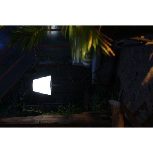 Lámpara de suelo solar Arte Alta LED integrado 1,5 m luz blanca fría IP44