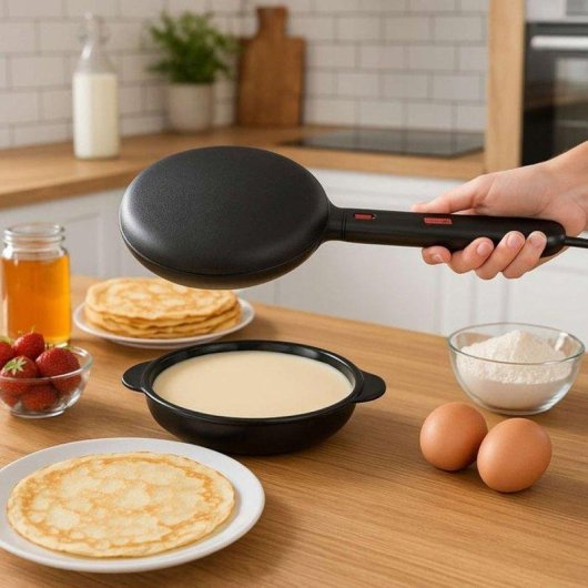 Crêpière Électrique Livoo x Marmiton DOP258CO 600W Ø20cm Plaque Antiadhere