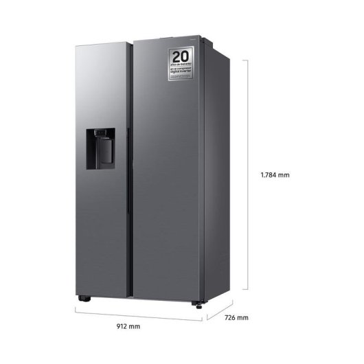 Frigorífico Americano Samsung RS80F66KCTEF No Frost 178cm 634L C Inox WiFi IA