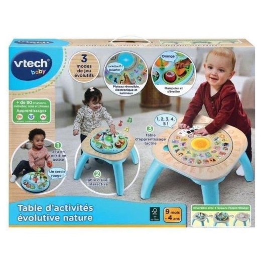 Mesa de Actividades Evolutiva 3 en 1 VTech Baby con Madera FSC®
