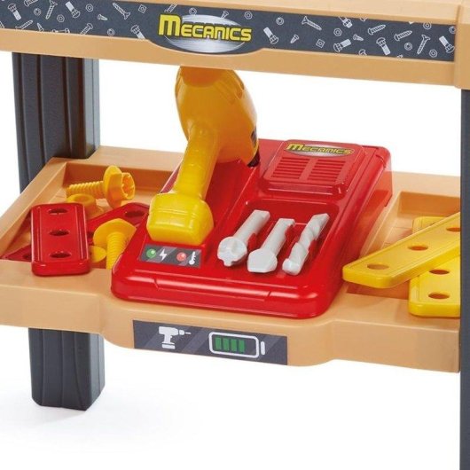 Mesa de Trabajo Infantil Grande ECOIFFIER con 28 Accesorios y Taladro