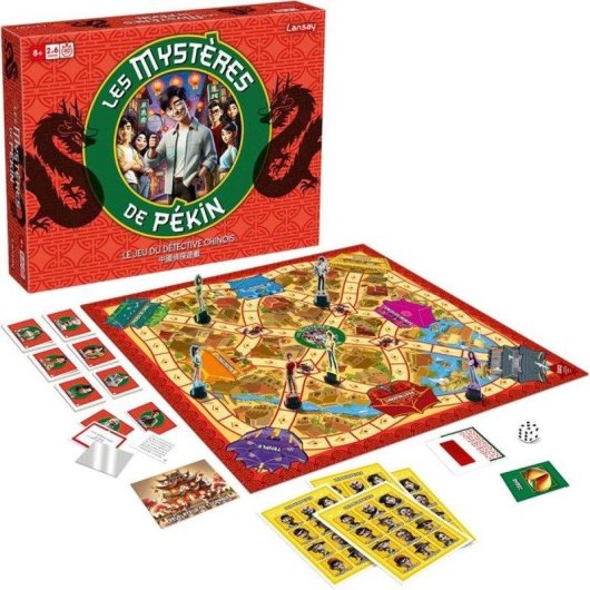Juego de mesa Lansay Les Mystères de Pékin detectivesco familiar 2-6 jugadores