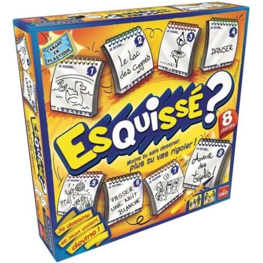 Jogo de Sociabilidade Goliath Esquissé - Jogo de Adivinhas e Desenho para 3 a 8 Jogadores