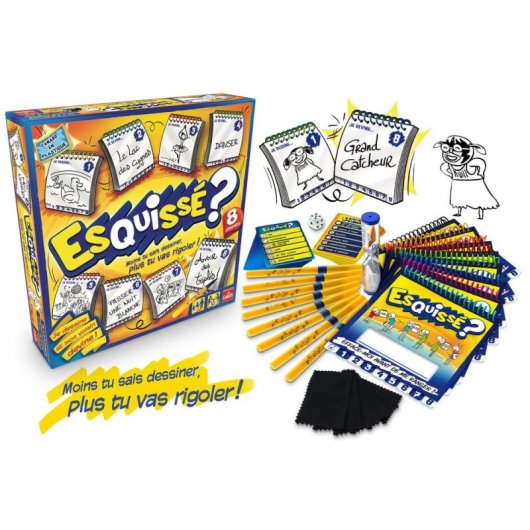 Jogo de Sociabilidade Goliath Esquissé - Jogo de Adivinhas e Desenho para 3 a 8 Jogadores