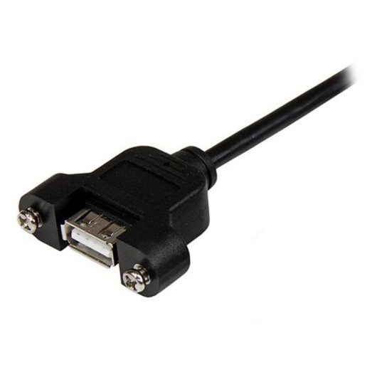 USB-A 2.0 Panelmontage-Kabel StarTech.com 91 cm Schwarz