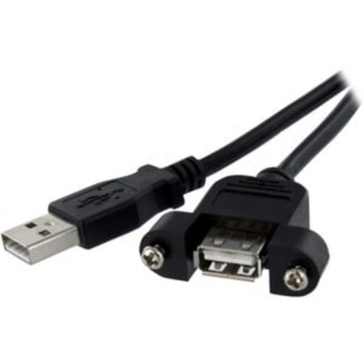 USB-A 2.0 Panelmontage-Kabel StarTech.com 91 cm Schwarz