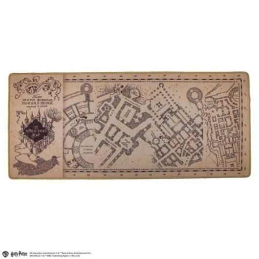 Tampilha de rato gaming Cinereplicas CR2521 Mapa Merodeador Harry Potter