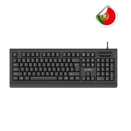 Clavier CoolBox COO-TEC04DNIPT à membrane avec lecteur DNIe et SmartCard portugais