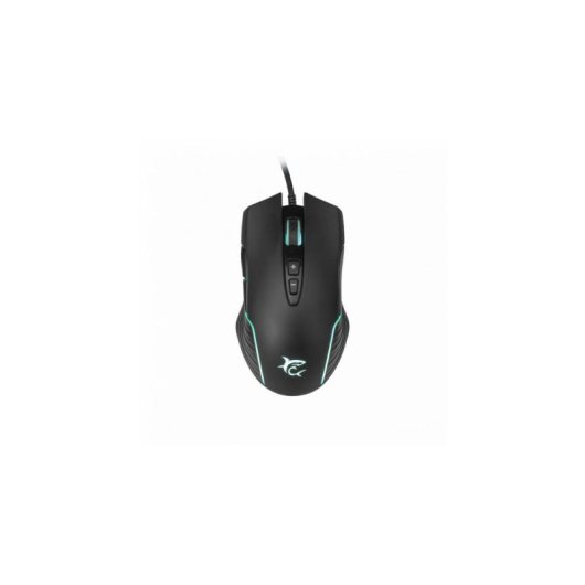 Rato White Shark Azarah Ambidestro USB Tipo-A 6400 DPI Preto RGB