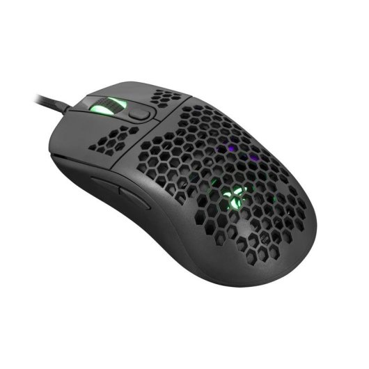 Rato White Shark GALAHAD Ambidestro USB 7200 DPI Preto Iluminação
