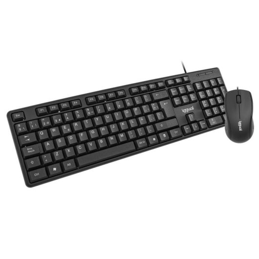 Clavier IGGUAL COM-CK-STANDARD complet filaire avec souris USB QWERTY Spanish