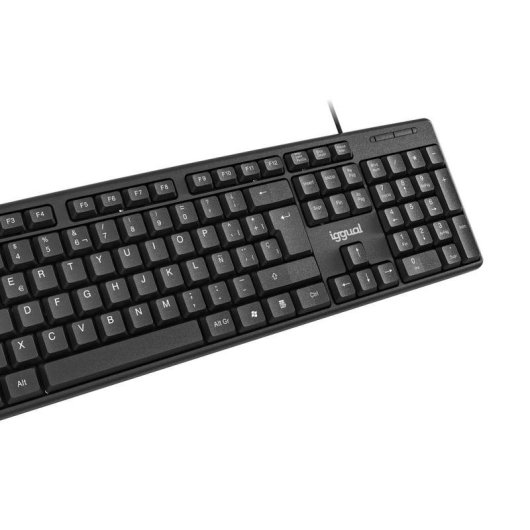 Clavier IGGUAL COM-CK-STANDARD complet filaire avec souris USB QWERTY Spanish