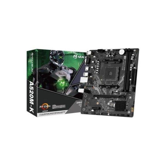 Placa Base Maxsun Challenger A520M-K AMD A520 AM4 DDR4 Micro ATX M.2 NVMe