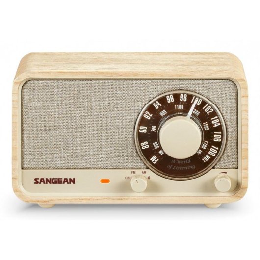 Radio Sangean WR-8 AM/FM Bluetooth 5.2 USB-C Blanc Cendre