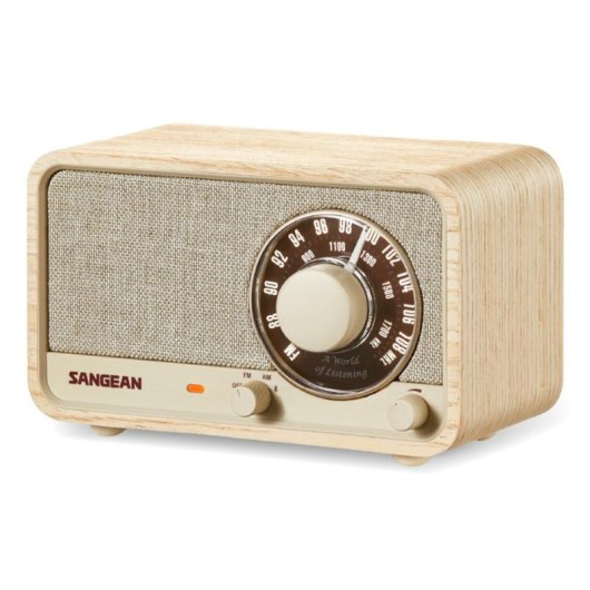 Radio Sangean WR-8 AM/FM Bluetooth 5.2 USB-C Blanc Cendre