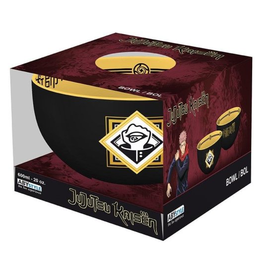 Bol Jujutsu Kaisen ABYstyle Stoneware 0,6 L Noir Jaune