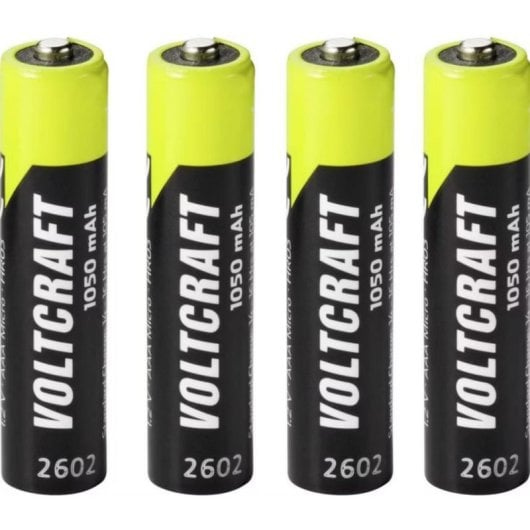Wiederaufladbare AAA Batterie Voltcraft NiMH 1050 mAh 4 Stück